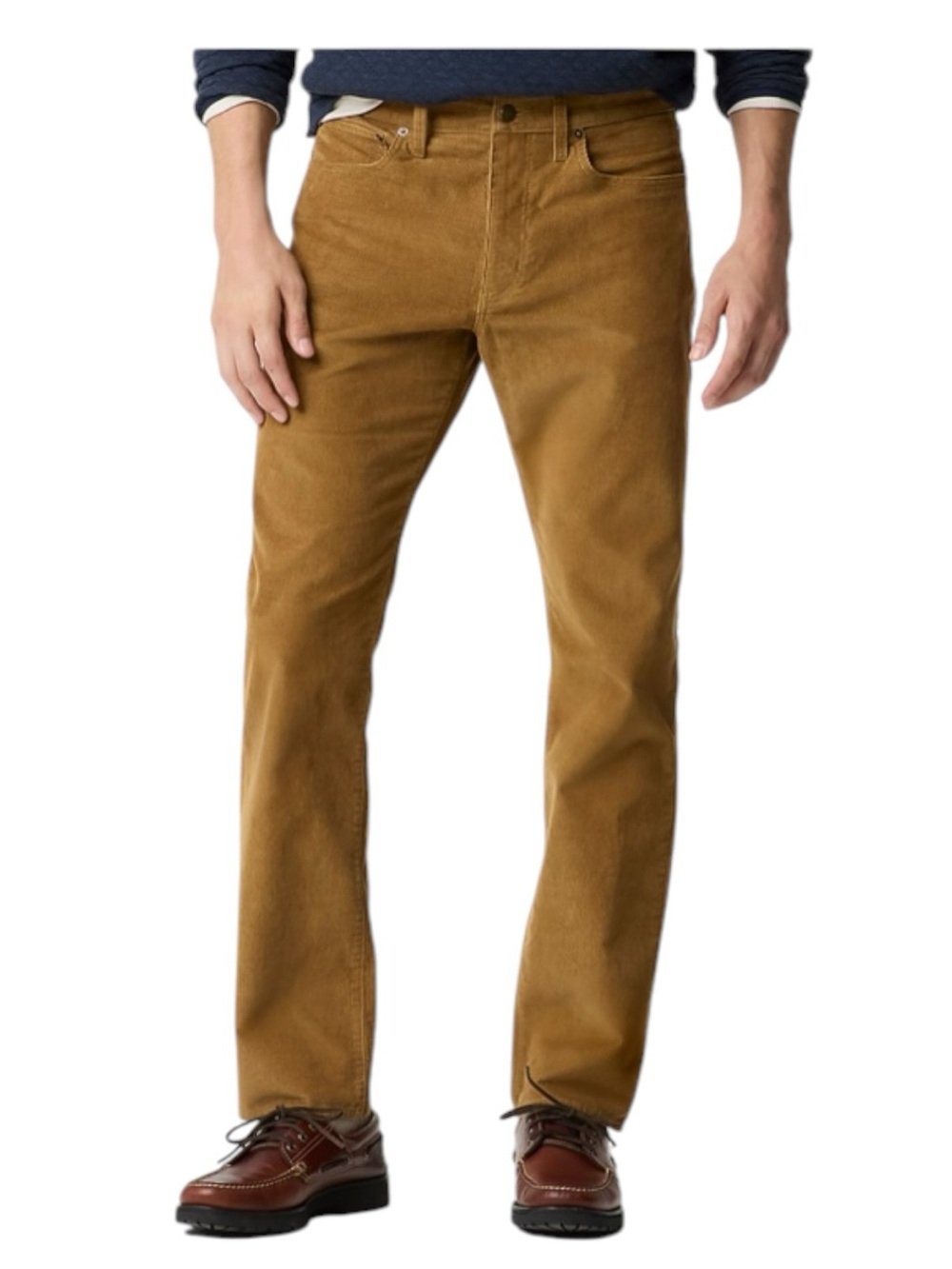 J Crew straight fit corduroy pant 5 pocket styling khaki oak tan 29 x 30 NEW